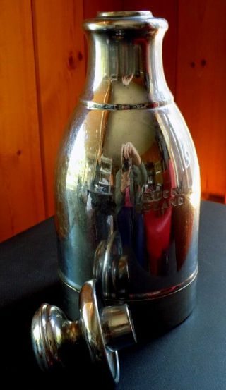 Vintage CRI&P ROCK ISLAND LINE RAILROAD Stanley Thermos WATER CARAFE 3