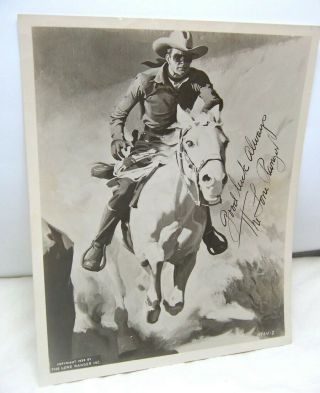 1939 Lone Ranger Inc.  Good Luck Always Photo Artwork 8 X 10 Inches