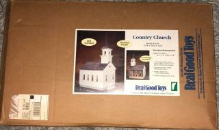 Vintage Real Good Toys Ch - 55 Country Church/dollhouse Unassembled/sealed Box