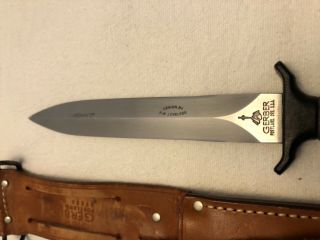 Vintage Gerber Guardian II fixed blade knife R.  W.  Loveless design made in 1983 2