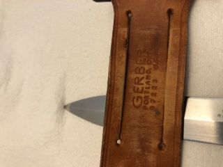 Vintage Gerber Guardian II fixed blade knife R.  W.  Loveless design made in 1983 5