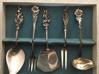 Reed And Barton Sterling Silver Five Piece Serving Set (vintage)