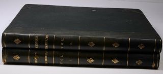 Giant Antique 1854 Books 2 Vol Set Harbours By Sir John Rennie 22 " H 25lbs Each