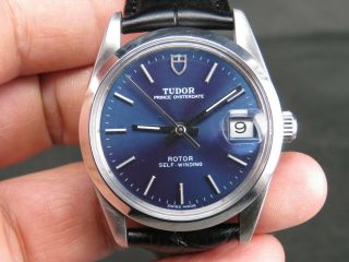 Vintage Tudor Prince Oysterdate 2824 Swiss Stainless Steel Automatic Mens Watch