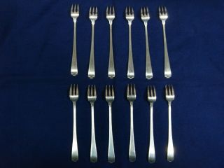 12 Gorham Etruscan Sterling Silver Seafood/Cocktail Forks 5 5/16  No Monograms 2