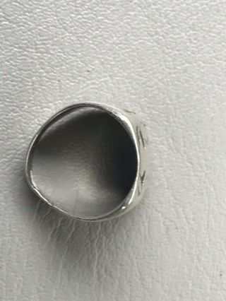 OLD NATIVE AMERICAN INDIAN FRED HARVEY ERA COIN SILVER THUNDERBIRD RING 1930s 6