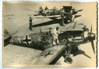 German World Warii Archived Photo Maintenance Messerschmitt Bf 109