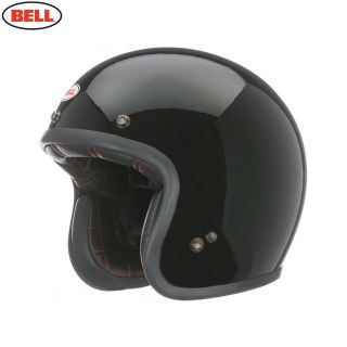 Bell Custom 500 Open Face Motorcycle Motorbike Helmet - Retro Vintage Gloss