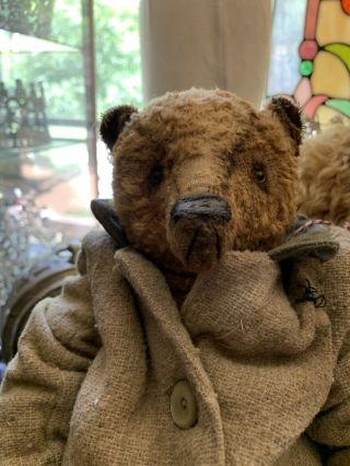 Whendi’s Bear By Artist Wendy Meagher 11 Inch Biggy With Antique Jacket