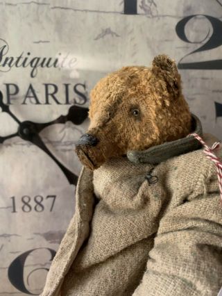 Whendi’s Bear by Artist Wendy Meagher 11 Inch Biggy With Antique Jacket 3