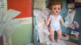 Vintage Betsy Wetsy Doll " 13 " Inch And Accessories 1950 