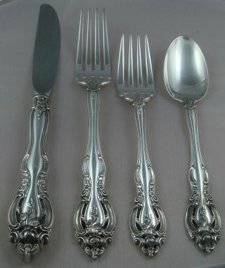 @ Gorham Lascala Sterling Silver Four (4) Piece Setting