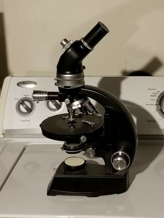 Vintage Vickers M72c Series Microscope w/ Wood Case,  University Surplus 6