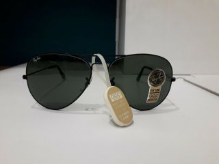 Ray Ban Black Aviator By Bausch And Lomb Nos