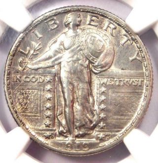 1919 - D Standing Liberty Quarter 25c Coin - Certified Ngc Au Details - Rare Date