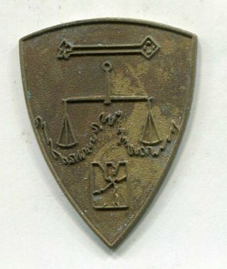 Us Army Di Pin: Nuremberg District (war Crimes Trials) German Made