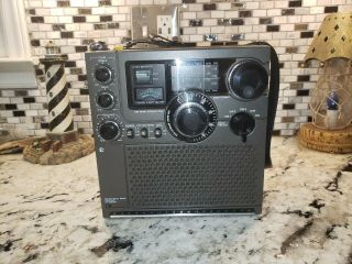 Vintage Sony ICF - 5900W FM / AM Multi Band Short Wave Radio Receiver Portable 8