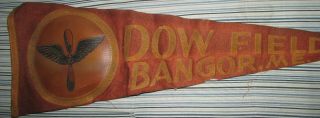 1940s WW2 DOW FIELD BANGOR MAINE ARMY AIR FORCE PENANT UNITED STATES 3