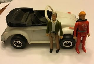 1981 Rare Vintage Mego Greatest American Hero Convertible Bug Figure Set