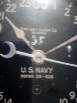 CHELSEA CLOCK CO U.  S.  NAVY maritime clock (1941 - 1944) 2