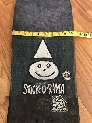 World Industries “stick - o - rama” Skateboard Vintage Steve Rocco 1988 (?) 11