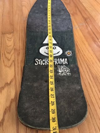 World Industries “stick - o - rama” Skateboard Vintage Steve Rocco 1988 (?) 12