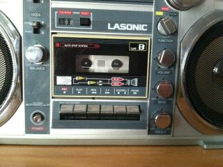 Lasonic TRC - 920T vintage boombox cassette player radio 7