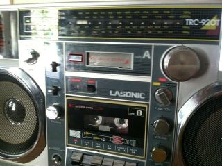Lasonic TRC - 920T vintage boombox cassette player radio 8