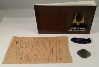 Bulova Accutron 1966 Model 214 10K gold filled.  Orig box/paper,  buckle & ' coin ' 7
