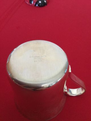 Authentic Tiffany & Co 925 Heavy Sterling Silver 23245 Baby Cup Circa 1990 w Box 4