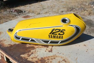 Vintage Yamaha Yz Aluminum Gas Tank 125 175 250 1974 - 1976