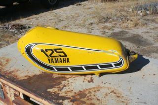 Vintage Yamaha YZ Aluminum Gas Tank 125 175 250 1974 - 1976 2