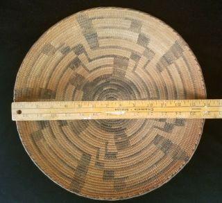Vintage Antique Native American Pima Indian Basket Tray Circa 1920