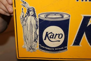 Vintage 1950 ' s Karo Corn Products Pancake Syrup Gas Oil 18 