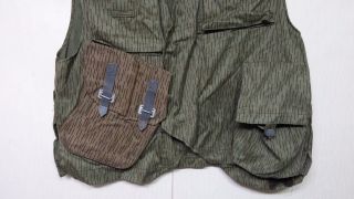 RARE 1980 ' S Vintage East German Army Rain Pattern Tactical VEST Military Clothes 3