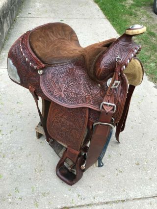 Vintage 16 " Billy Royal Western Show Saddle