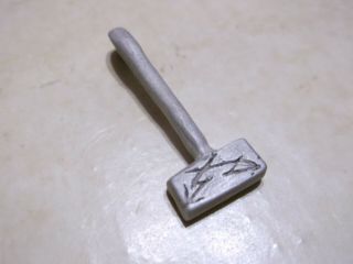Ancient Viking Silver Amulet " Hammer Of Thor " Extremely Rare