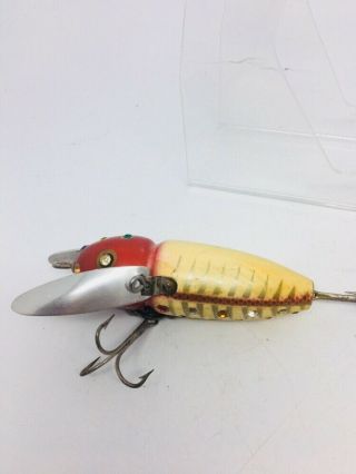 Vintage VERY RARE Heddon MUSKY Crazy Crawler Fishing Lure JEWLED FACTORY SPECIAL 2