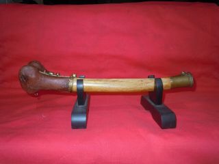 Rare Antique 18th Century Tibetan Tibet Buddhist Ritual Kangling Trumpet Horn