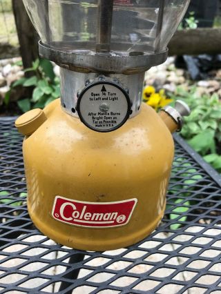 Vintage Coleman Lantern 200A Rare Color Tan 2