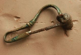 Ancient Roman Bronze Military Fibula & Brooch Functional L=45x15x15mm 5,  7g