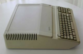 Vintage Platinum Apple IIe with Memory Expansion,  Serial,  and Drive Controller 2