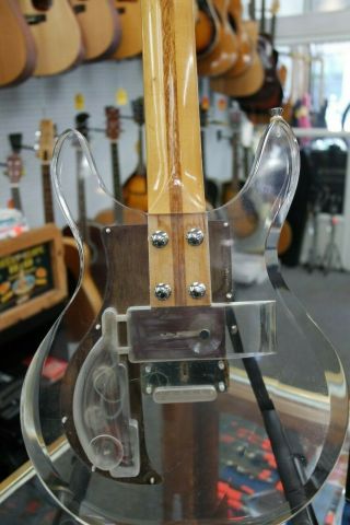 Ventura Acrylic Vintage very rare electric 6 string Guitar with case 7