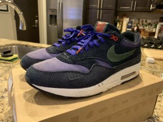 Nike Air Max 1 Premium Qs Patta Denim Atmos Corduroy Sz 13 Grail Rare Parra 2009