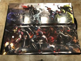 Cast Signed Marvel Avengers Ultron Sdcc Poster Set Endgame Autograph 40x52 Rare