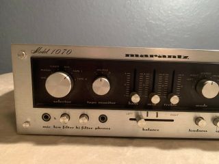 Marantz Model 1070 Vintage Console Stereo Amplifier AS - IS 2
