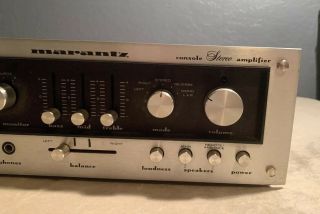 Marantz Model 1070 Vintage Console Stereo Amplifier AS - IS 3