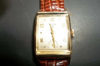 Vintage 14kt Gold Elgin Men 