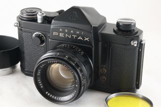 [super Rare ] Asahi Pentax Ap Black Camera W/takumar 58mm F/2 Lens Japan R4905