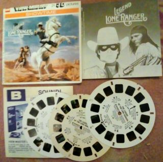 Legend Of The Lone Ranger View - Master Reels 3pk In Packet With Book.